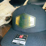 Black Richardson 112 // Gold Waterfowl Hex Wide Patch
