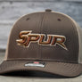 SPUR TEXT SNAPBACK STITCH