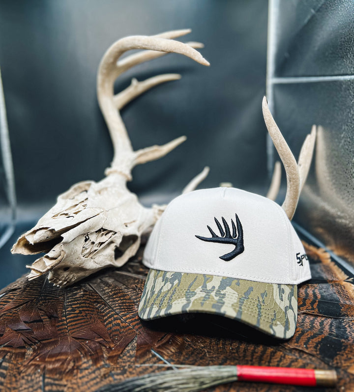 Spur Deer Shed Stitch // Khaki & Bottomland soft structured SnapBack