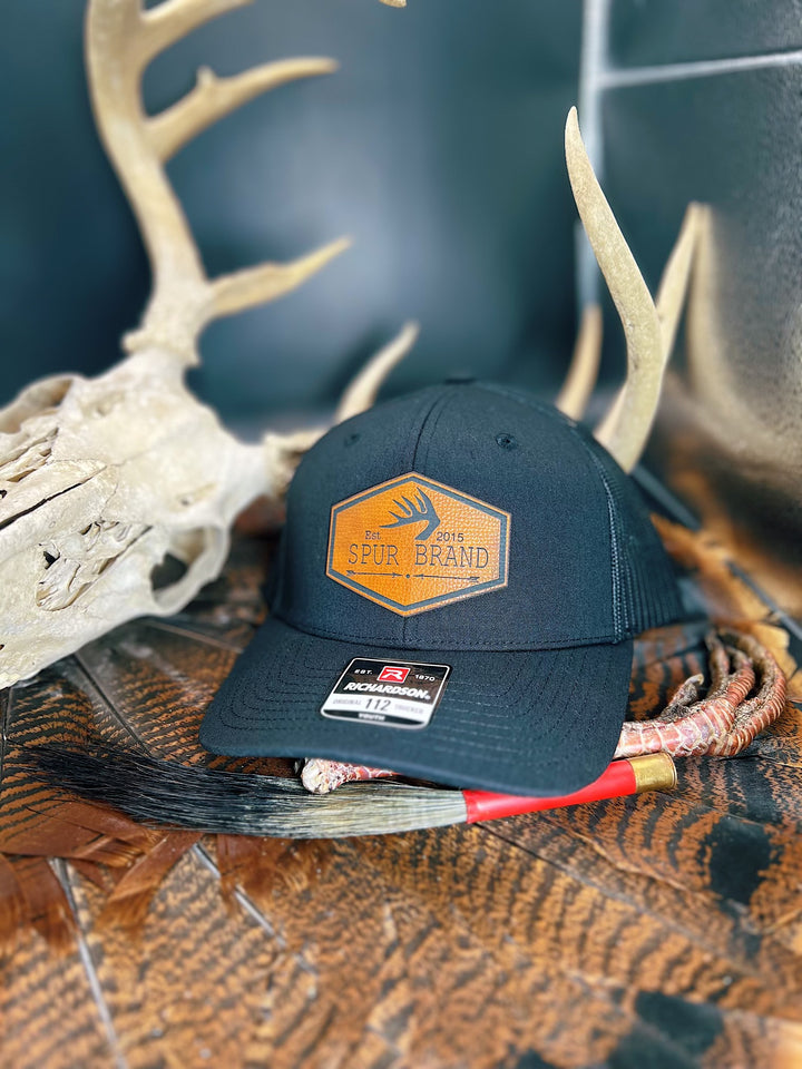 Black Richardson 112 // Deer Horn Spur Hex Wide Patch