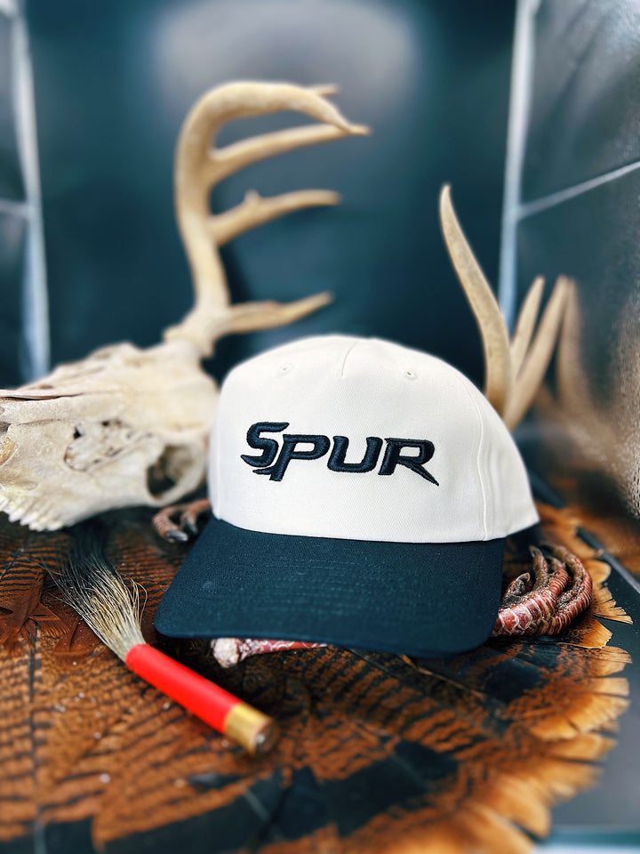 Spur Stitch Black // Black & Khaki Soft Structure