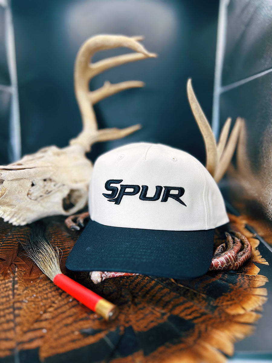 Spur Stitch Black // Black & Khaki Soft Structure