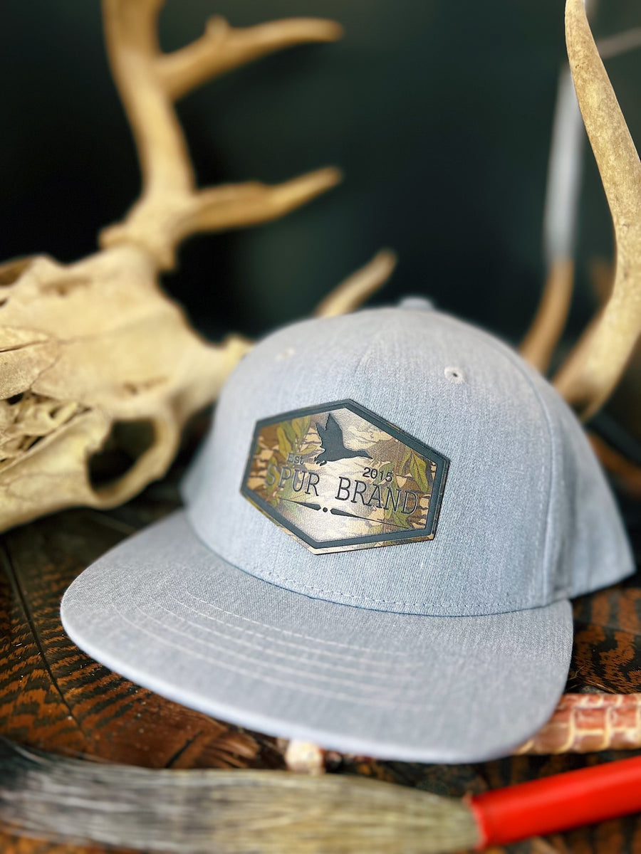 Grey Richardson 255 // Green Leaf Waterfowl Wide Hex Patch