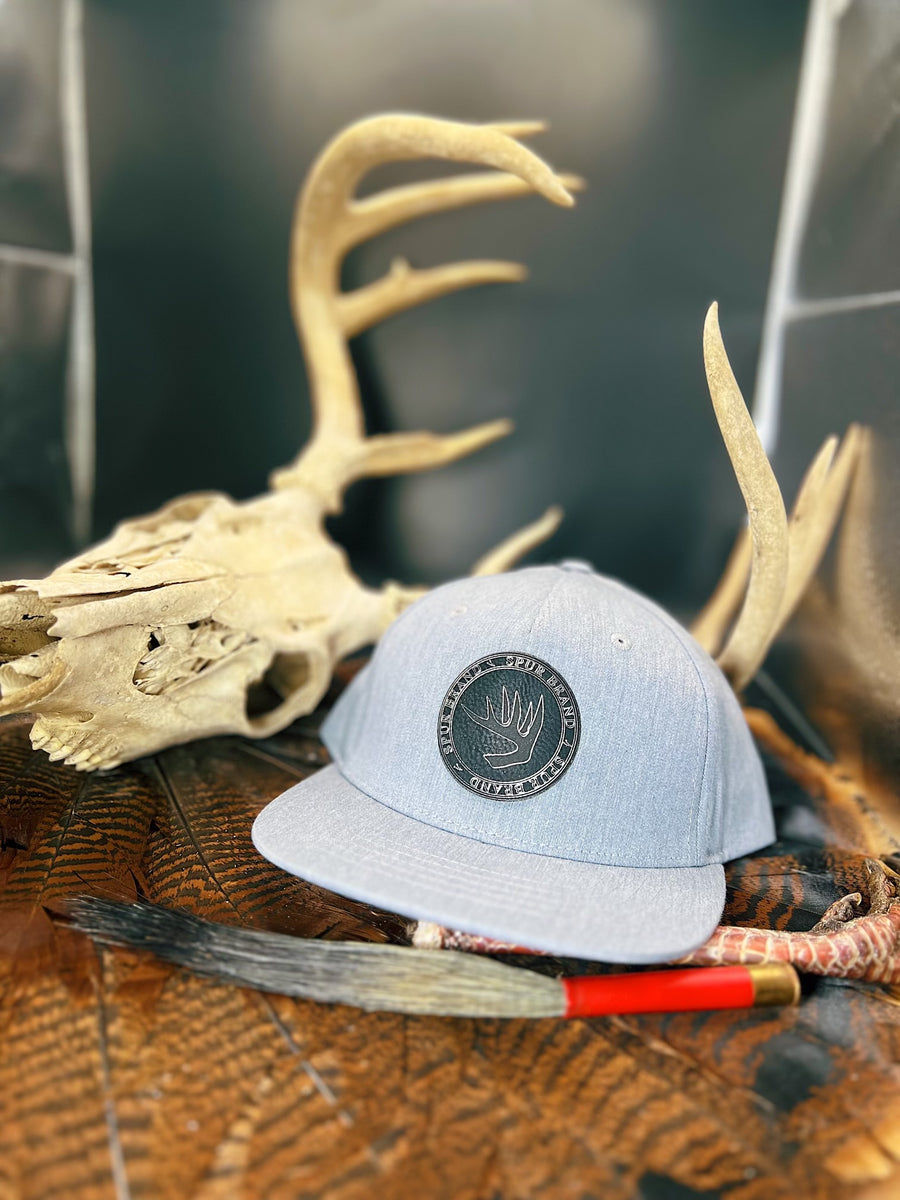 Grey Richardson 255 // Black on Black Deer Horn Circle Patch