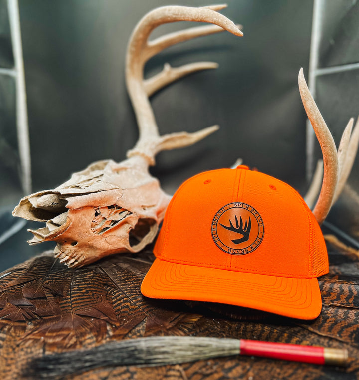 Spur Deer Shed Orange Circle Patch // Hunters Orange SnapBack