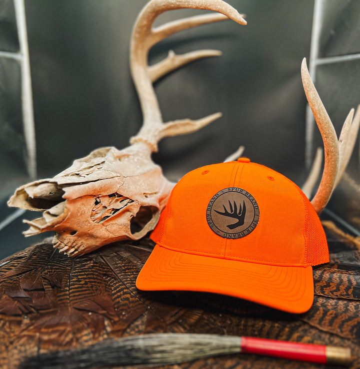 Spur Deer Shed Circle Patch // Hunters Orange SnapBack