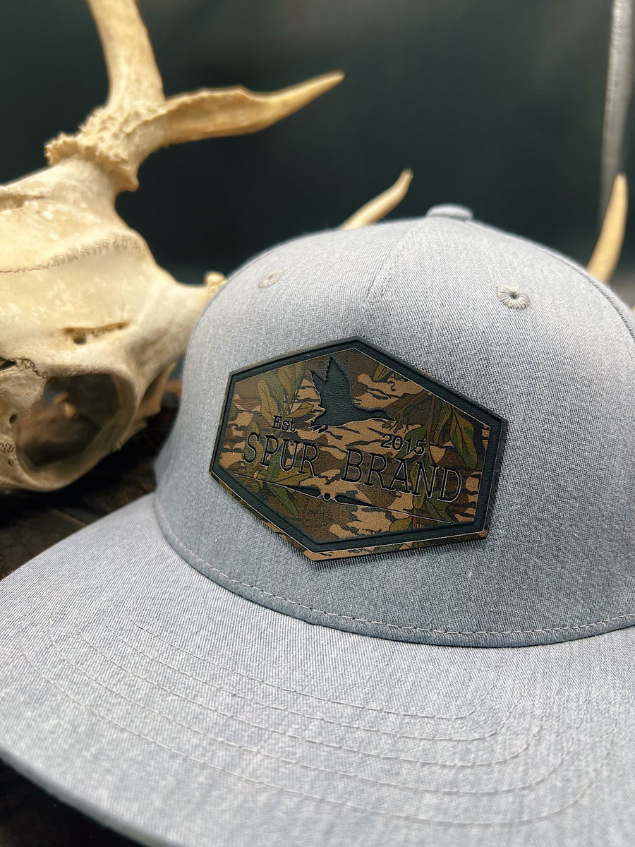 Grey Richardson 255 // Green Leaf Waterfowl Wide Hex Patch