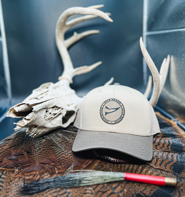 Double Spur Circle Parch // Khaki & Brown Snapback