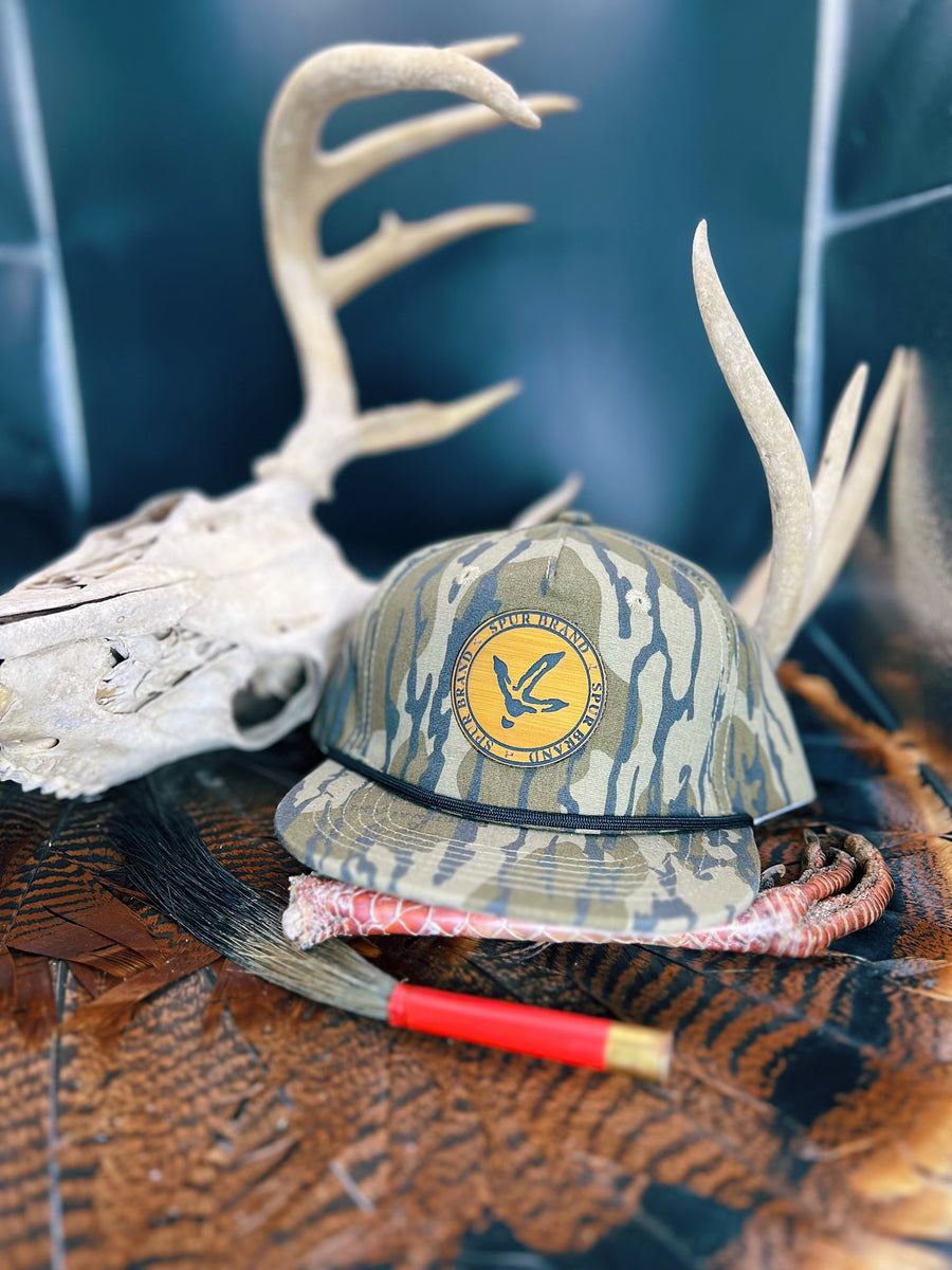 Bottomland Rope // Natural Wood Leather Turkey Track Circle Patch