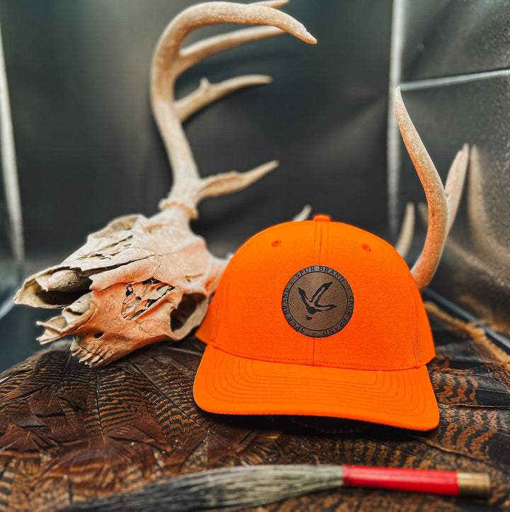 Spur Turkey Track Patch // Hunters Orange SnapBack