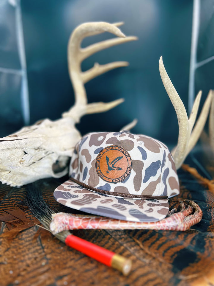 Retro Camo Rope  //  Turkey Track Circle Patch