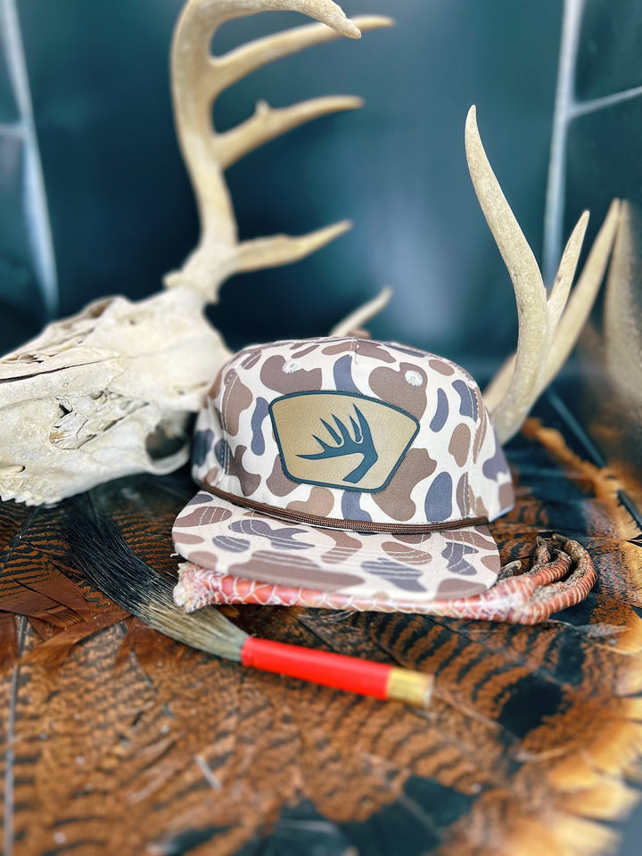 Retro Camo Rope  //  Deer Horn Patch