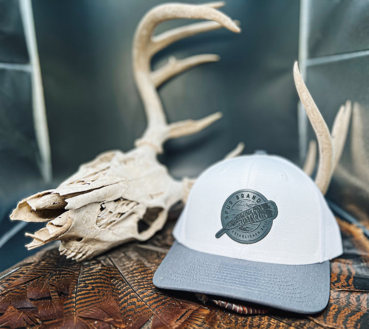 Black Feather Circle Patch // SnapBack