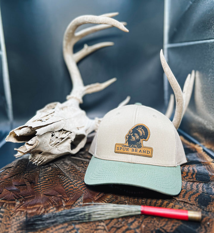 Spur Brand Patch // Khaki & Green SnapBack