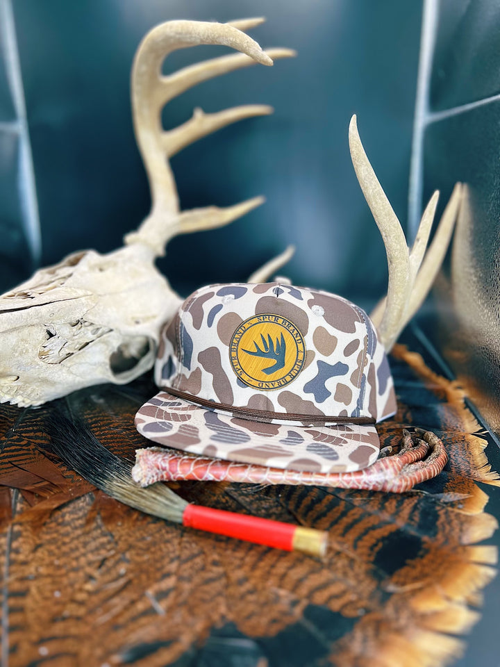 Retro Camo Rope  //  Deer Horn Circle Patch