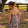 Dark Camo Twirl Dress
