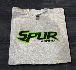 Spur Text Logo T-Shirt - Charcoal Heather