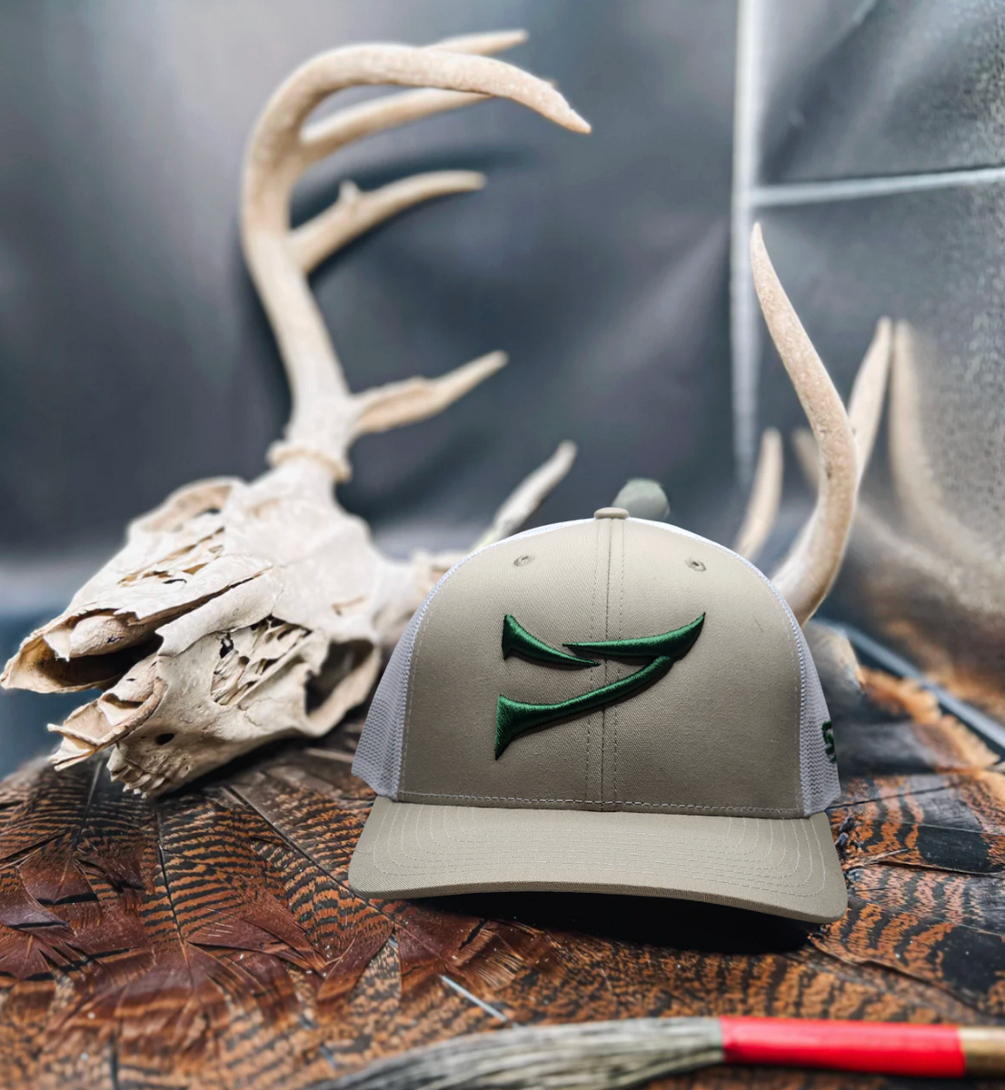 Green Double Spur Stitch // Tan & White Richardson 112 – Spur Brand